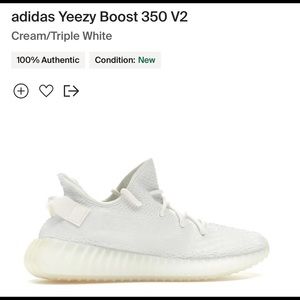 YEEZY Boost 350 V2 Cream/Triple White